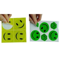 Autocollant réfléchissant jaune Fluorescent en pvc, étiquette autocollante réfléchissante, vente en gros, chine