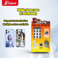 Distributeur automatique de coques de téléphone avec écran tactile, système de paiement par jetons, machine d'impression de coques de téléphone