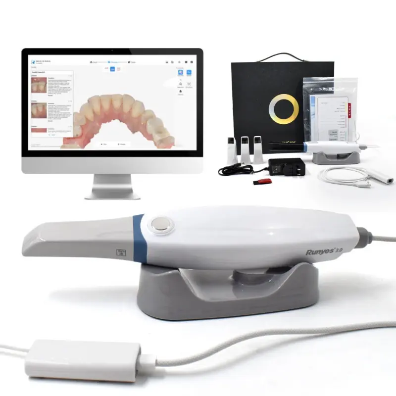 Runyes Al Scan 3D digitales Intraoral-Scanner-System Röntgenscanner IOS 11 tragbare Zahnarztinrichtung schnelle Darstellung Ture Farbe
