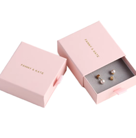 Boîte cadeau coulissante de luxe avec gaufrage à la feuille d'or, boîte rigide en papier couché pour bijoux, bracelets, boucles d'oreilles, pierres précieuses, boîte à tiroir