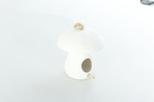 Klaar Om Mini Keramische Vogelhuisje Paddestoel Decoratieve Objecten Voor Huis Of Tuin Te Verzenden - Product Image 4