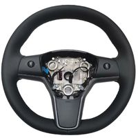 2010-2023 Performance Volant en cuir noir 1490214 pour Tesla Model 3 /Y