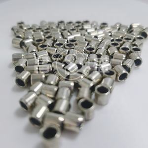 0406 DU Sleeve Bushes 4x6x6mm PTFE Coated Steel Metal untuk Mesin Tekstil Pelumas Tanpa Minyak - Product Image 2