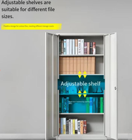 Armoire de classement métallique Nikiphilo OEM avec 2 tiroirs, serrure à clé, design contemporain, pliable et convertible, vente directe fabricant