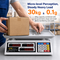 Balance électronique numérique de haute précision 30 kg 2026 avec écran LCD, indicateur de poids de table OEM/ODM en ABS