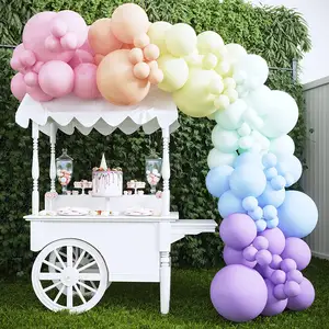 Balon Mint Pastel Cahaya Balon Mint Pucat untuk Ulang Tahun, Pernikahan & Dekorasi Pesta Pertunangan, Pesta Anak-anak