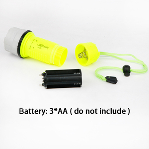 IP68 Không Thấm Nước LED Lặn Đèn Pin Khô Pin AA Xách Tay ABS Torch Ánh Sáng Cho Dưới Nước Bơi Scuba Lặn Thiết Bị - Product Image 4