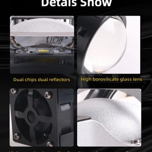 Car Headlight Assembly <b>Light</b> Source Sanvi Customize L50 Bi LED Laser <b>Projector</b> Lens Headlight Motor Automotive LED Headlight Kit - Product Image 3