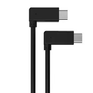 도매 USB C 케이블 3A 빠른 충전 더블 90 학위 직각 USB 3.0 유형 C 유형 C 케이블 휴대 전화 충전기 케이블