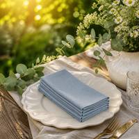 Serviettes jetables en Airlaid effet lin, 1 pli, grammage lourd, pliées en poche, avec logo personnalisé imprimé, pour dîner, mariage, hôtel