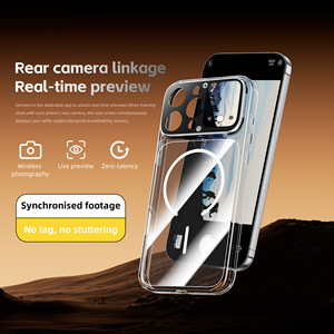 Funda para Teléfono de TPU y PC con Carga Inalámbrica Magnética, Antigolpes, con Pantalla E-Ink Esmerilada para <span class=keywords><strong>iPhone</strong></span> 14-17, Fabricante OEM ODM China - Product Image 4