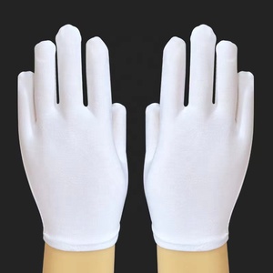 Trắng Kiểm Tra Bông Làm Việc Găng Tay Đồng Xu Trang Sức Găng Tay Nhẹ - Product Image 5