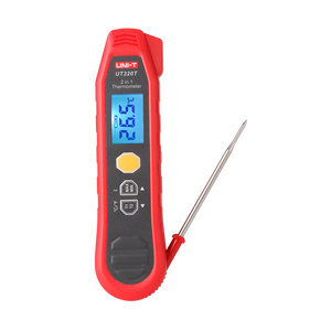 ยูนิ-ที UT320T เครื่องวัดอุณหภูมิแบบดิจิตอล 2-in-1 พร้อมจอ LCD ความละเอียด 0.1C มาตรฐาน IP54 - Product Image 2