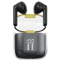 Écouteurs sans fil BT Stereo Mini TWS avec affichage numérique Microphone ENC Écouteurs de sport à réduction de bruit pour jeux vidéo