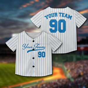 เสื้อเจอร์ซีย์เบสบอลและซอฟต์บอลปรับแต่งได้สำหรับเด็กและวัยรุ่นส่วนตัวชื่อและแถบสีของทีมชุดสำหรับกิจกรรมเยาวชน - Product Image 5