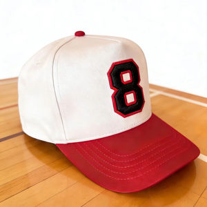 Gorra de béisbol de 5 paneles tipo trucker con parche bordado 3D en relieve de Vietnam, logotipo personalizado, cierre snapback, de lona, para exteriores, para equipos deportivos femeninos, con contraste - Product Image 1