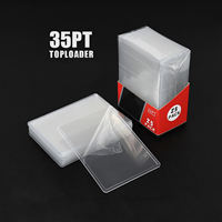 Protège-cartes rigides transparents 35pt Premium 3x4 pouces pour cartes à collectionner avec fonction de protection UV