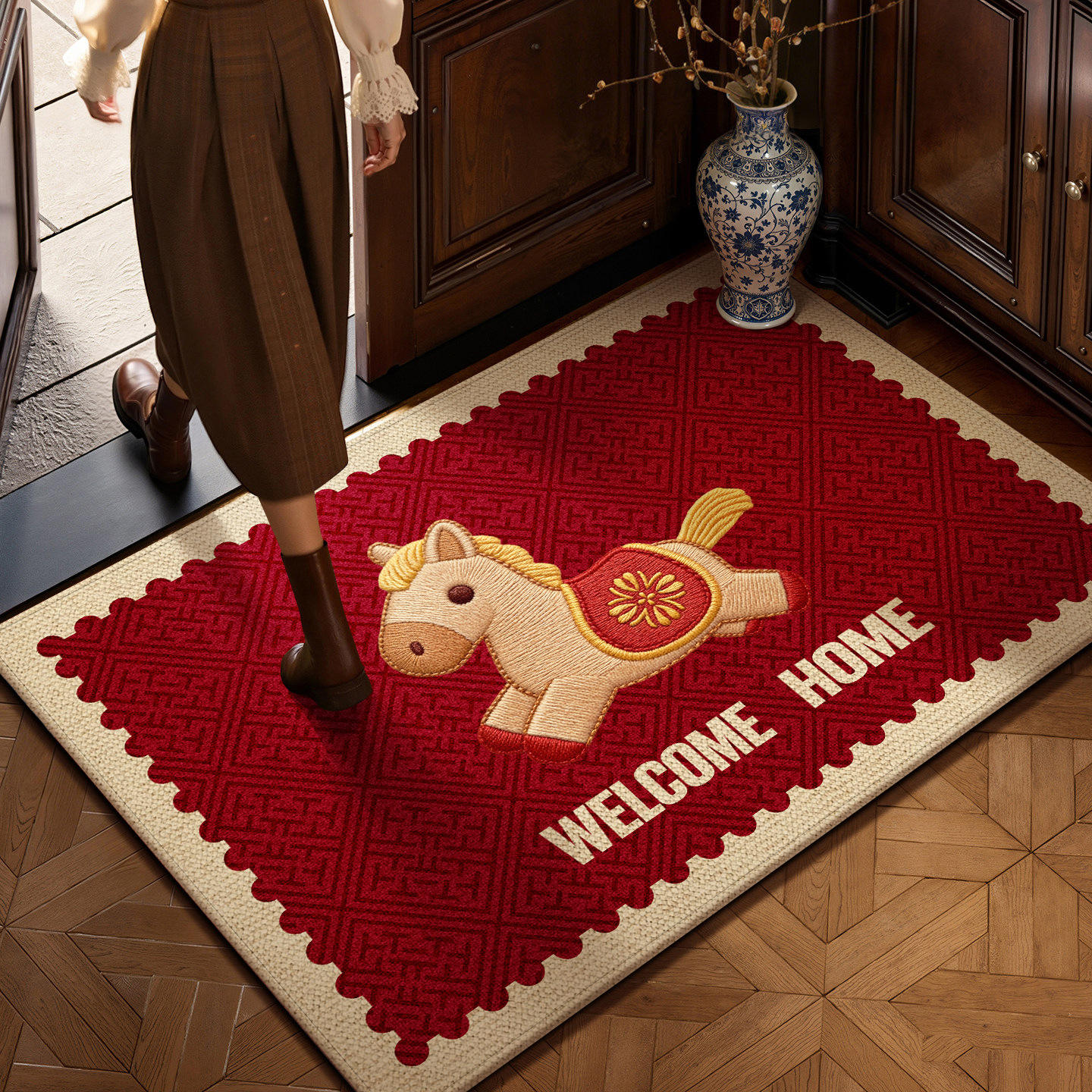 งานปักลายอบอุ่น ต้อนรับเจ้าม้า