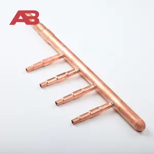 8 headers Clink me! Factory Supply low Price 4.3 MPa Refnet Joint Copper Y-branch Pipe Kit Joint for air conditioning part