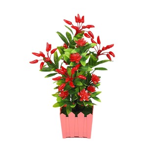 Planta Artificial de Fruta de la Fortuna de Yiwu Datuo Florist, Pimiento Rojo, 9x28x9 cm, Decoración en Maceta para el Hogar - Product Image 4