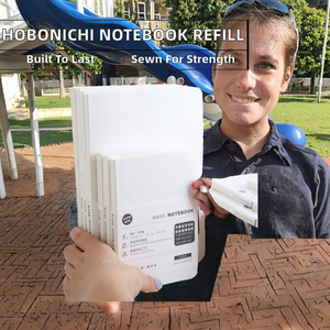 Recambios de Papel para Cuaderno <span class=keywords><strong>Hobonichi</strong></span> A5/A6, Encuadernación Cosida con Hilo, Personalizable, en Blanco/Rayado/Cuadriculado, para Regalo - Product Image 2