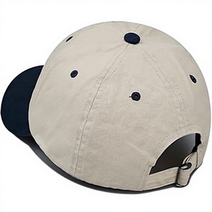 Casquette de baseball unisexe sportive en denim à 6 panneaux, ajustable, en sergé de coton, couleur unie, style décontracté avec fermeture à boucle métallique - Product Image 1