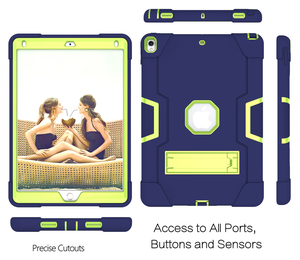 <span class=keywords><strong>Custodia</strong></span> pesante per Tablet <span class=keywords><strong>iPad</strong></span> <span class=keywords><strong>Air</strong></span> <span class=keywords><strong>3</strong></span> 10.5 pollici/Pro 10.5 "2017 robusta armatura ibrida in Silicone plastica antiurto copertura per cavalletto antiurto - Product Image 4