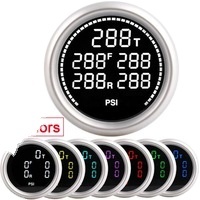 Trung Quốc 2 "/52 Mét kép đo áp suất không khí hệ thống treo không khí đi Xe đo với 5 cái 1/8npt cảm biến điện - Product Image 3