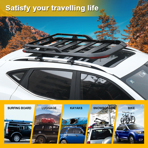 Porte-bagages de toit de qualité supérieure en aluminium + ABS argenté, taille OEM, paniers de toit pour SUV avec une capacité de charge de 100 kg - Product Image 4