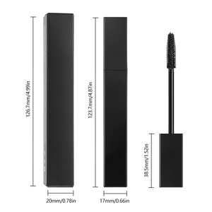 Mascara à cils en tube carré à marque privée, tête de brosse en silicone 5D, imperméable, longue tenue, épaississant, recourbant, volumisant, allongeant - Product Image 6