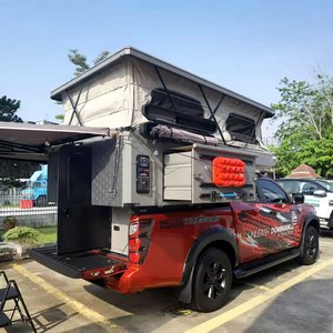 Camioneta Camper D100 moderna <span class=keywords><strong>4x4</strong></span>, autocaravana ligera de fibra de vidrio con cocina de lujo, resistente al agua y expandida, para 4 personas - Product Image 1