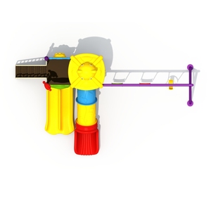 Profession Fabricant Équipement de terrain de jeu extérieur Toboggan Enfants Balançoire Ensemble de paiement extérieur pour la maternelle - Product Image 3