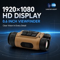 Caméra thermique compacte 4-en-1 de 340g, imagerie fluide 60Hz, écran HD 1080P, fixation casque, lunette manuelle, équipement optique à commutation rapide
