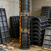 Système complet de coffrage en plastique pour la construction de colonnes et de dalles