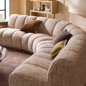 Sofá Modular de Tela Cloud Chesterfield de Estilo Mid-Century con Asientos Profundos y Aislamiento Acústico para Sala de Estar de Villa - Product Image 6