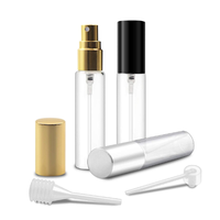 Mini flacon en verre transparent rechargeable pour vaporisateur de parfum, flacon d'échantillon vide de 2ml, 3ml, 5ml