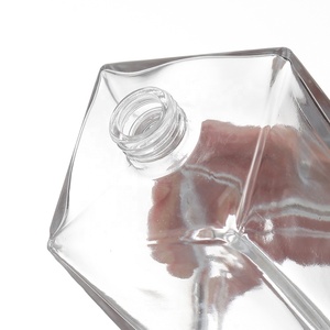 Hot 50cl 75cl Quảng trường rượu Gin rượu Whisky chai thủy tinh rum Gin Vodka dầu ô liu Tequila chai thủy tinh 700ml với vít <span class=keywords><strong>cap</strong></span> - Product Image 3