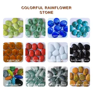 Manufacturers Wholesale Boutique Colorful Pebbles Yuhua Stone Garden Decoration Paving Bottom Stone Garden Landscape