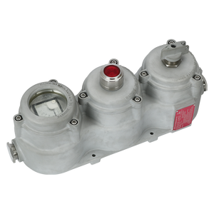 Unidad de Control a Prueba de Explosiones IECEX Zona 1 IP66 con Indicador de Botón Pulsador y Medidor de Moneda, Sistemas Duales y Tripartitos Opcionales - Product Image 1