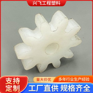 Engranajes de Nylon Personalizados 01, Engranaje Recto de Plástico Blanco, Pieza Mecánica para Uso Industrial - Product Image 4