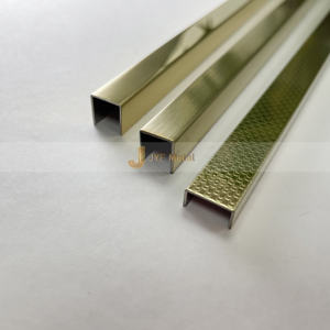 U Shape Metal Decorative <b>Corner</b> Strips Tile Trim Counter Edge Stainless Steel Tile Trim - Product Image 5
