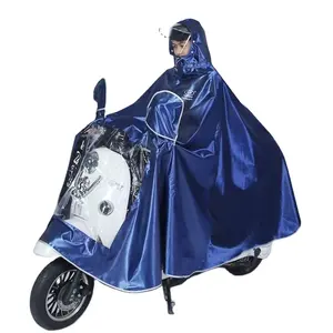 Atacado One Single Person Scooter Rain coat Poncho Adulto Tamanho Grande Impermeável Impermeável Raincoat para Motocicleta