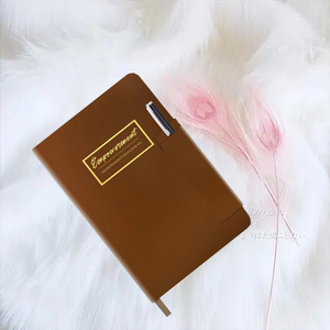 Diseño de logotipo personalizado <span class=keywords><strong>minimalista</strong></span> páginas de impresión <span class=keywords><strong>Agenda</strong></span> viaje planificador diario semanal A5 PU cuero Tapa dura diario cuaderno - Product Image 2