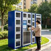 Borne de location en libre-service pratique, armoire de stockage et de prêts intelligente partagée