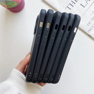Étuis en silicone TPU souple pour la protection de l'appareil photo 3D, coques arrière pour téléphone portable, pochettes pour <span class=keywords><strong>iPhone</strong></span> 11 12 <span class=keywords><strong>13</strong></span> <span class=keywords><strong>Mini</strong></span> Pro Max, coques noires - Product Image 4