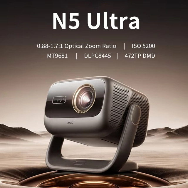 JMGO N5 Ultra 4K DLP Laser Projector for Vision 4400 Lumens HDR Smart Android with 128G Storage for Home Theater