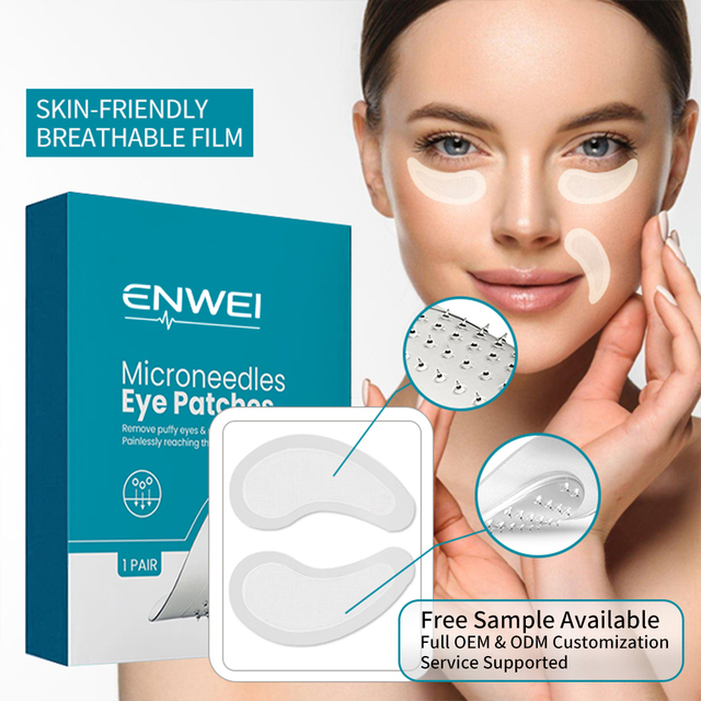 Dissolving Microneedle Eye Patch Hyaluronic Acid Under Eye Gel Mask for Fine Lines Dark Circles OEM Private Label 1000 Pairs MOQ