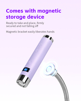 SNRQI 2026 Nouveautés Personnalisées Lampe à Ongles UV LED Mini Portable G1 avec Capteur AI pour Vernis Gel à Durcissement Rapide en 10s, Utilisation sans Fil 1 Heure