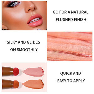 Marque privée Maquillage Glitter Timbre Aux Chandelles Or Liquide CT <span class=keywords><strong>Charlotte</strong></span> Beauté Lumière Baguette Surligneur Stylo Éponge Tête Haute Ligter - Product Image 4