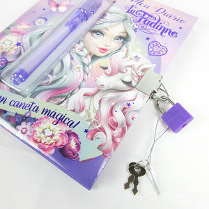 Carnet A5 avec serrure en forme de <span class=keywords><strong>baguette</strong></span> magique pour filles, impression Co-Dream - Couverture rigide colorée, papier couché et film laminé - Product Image 4